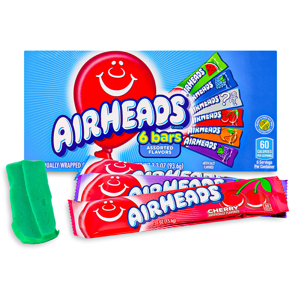 AirHeads Candy 6 Bars Theatre Pack - 94g