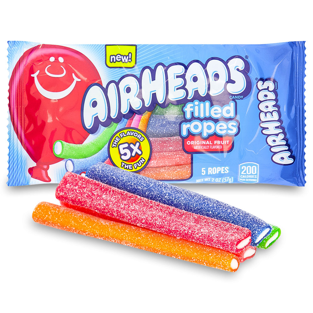 Airheads Candy Original Fruit Filled Ropes - 2oz 57 g