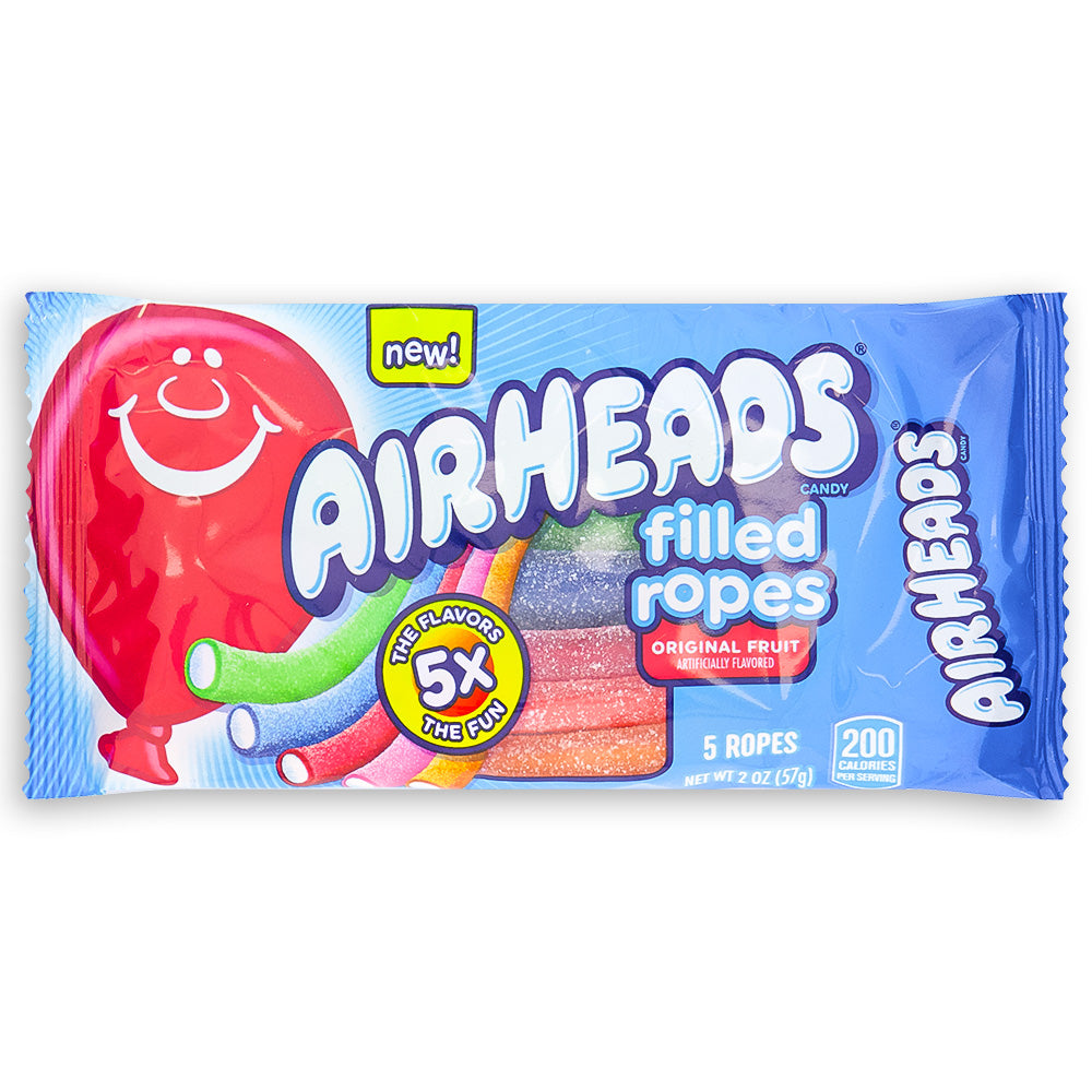 Airheads Candy Original Fruit Filled Ropes 57 g Front