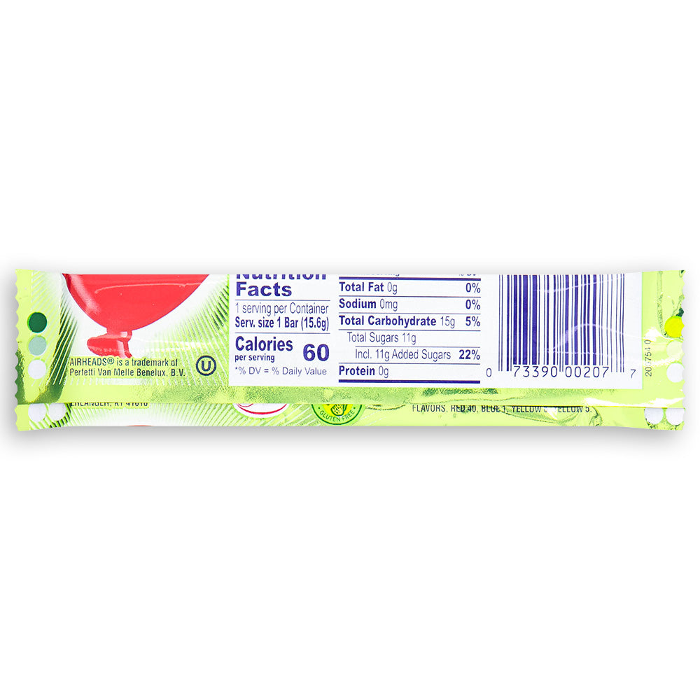 AirHeads Candy Green Apple Taffy-15.6g ingredients