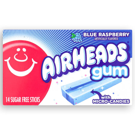 AirHeads Gum Blue Raspberry Front