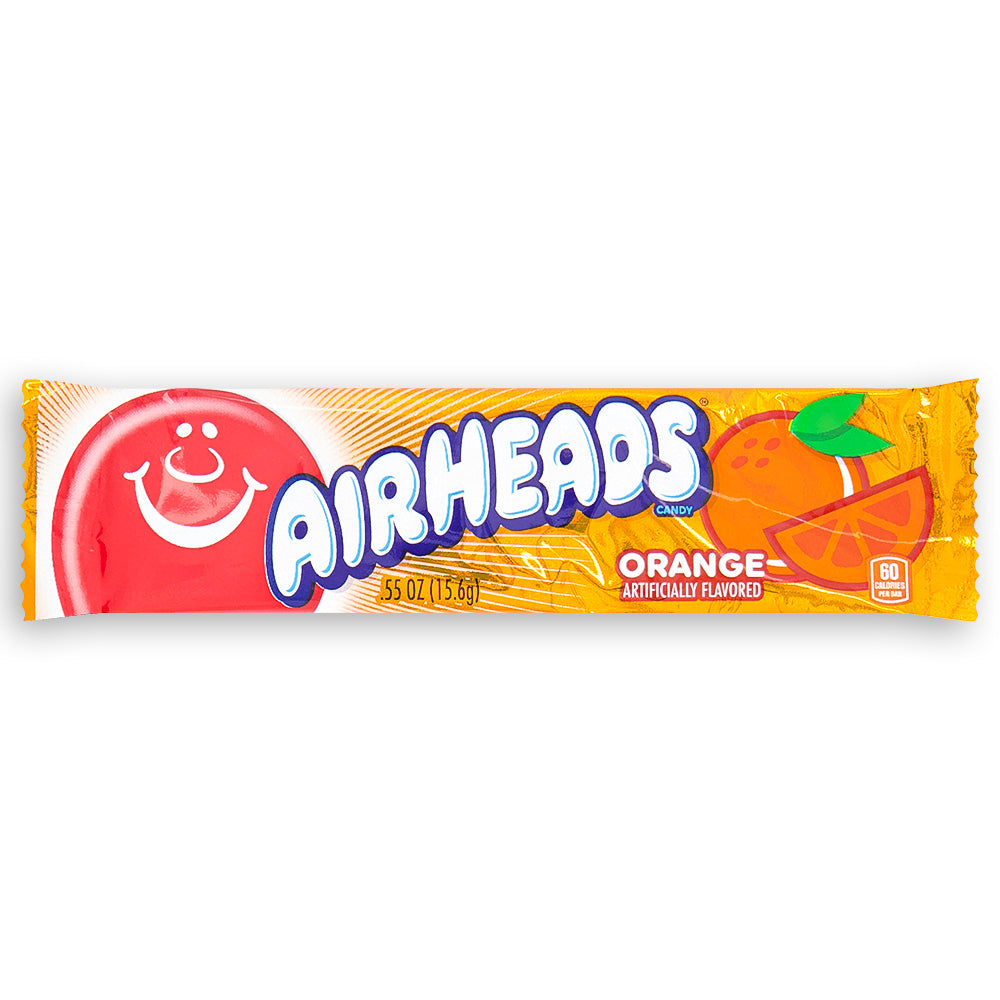 Airheads Candy - Orange Taffy Bars 15.6g Front