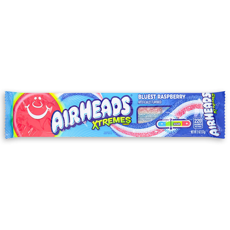 AirHeads Xtremes Bluest Raspberry Candy 2oz Front