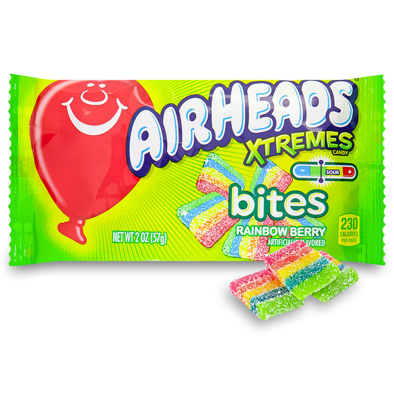 Air Heads Xtremes Bites Rainbow Berry 2oz
