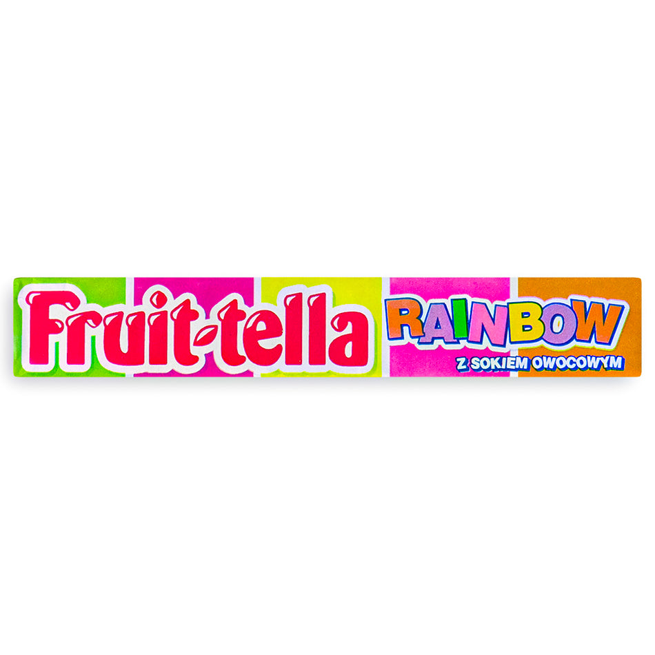 Fruit-Tella Rainbow Mix 41g Front - Fruit-Tella Candy - Fruit Tella - Fruit-Tella - Polish Candy - Chewy Candy