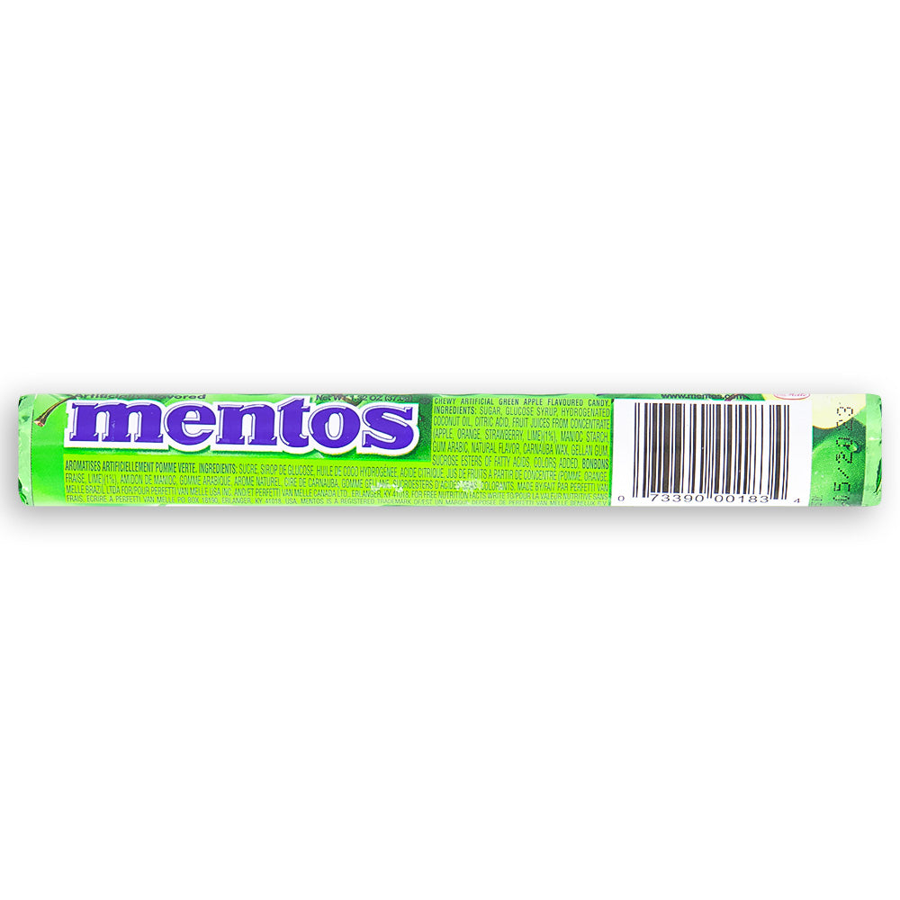 Mentos Green Apple Back Ingredients