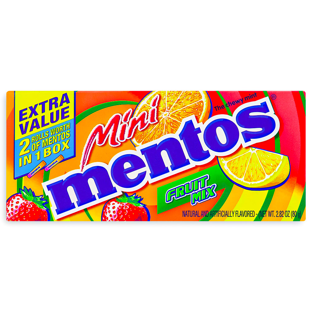 Mini Mentos Fruit Mix Theatre Pack Front