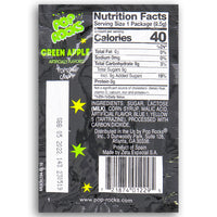 Pop Rocks Green Apple Popping Candy Back Ingredients