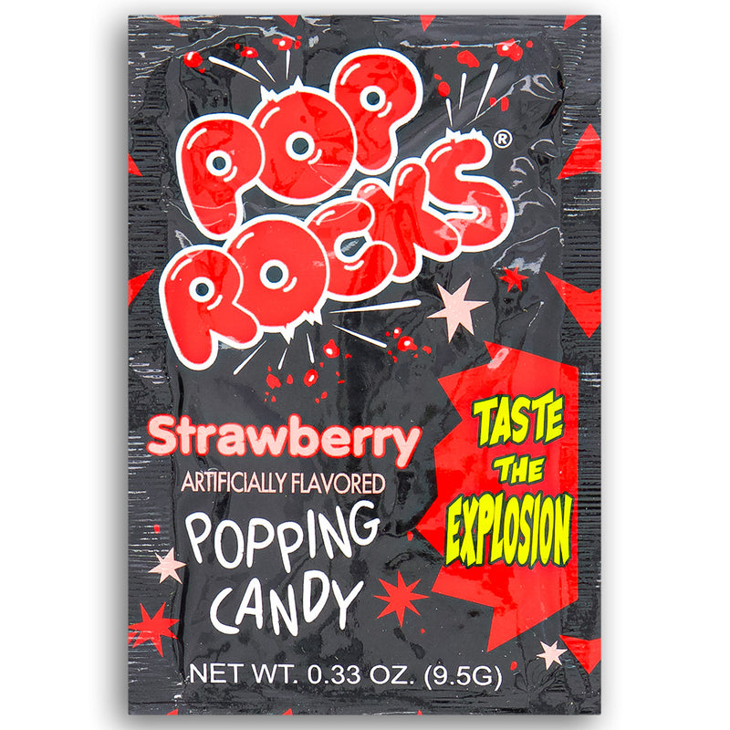 Pop Rocks Strawberry Popping Candy Front