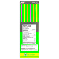 Neon Sour Candy Straws 120 CT Back