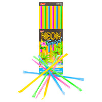 Neon Tropical Candy Straws 120 CT