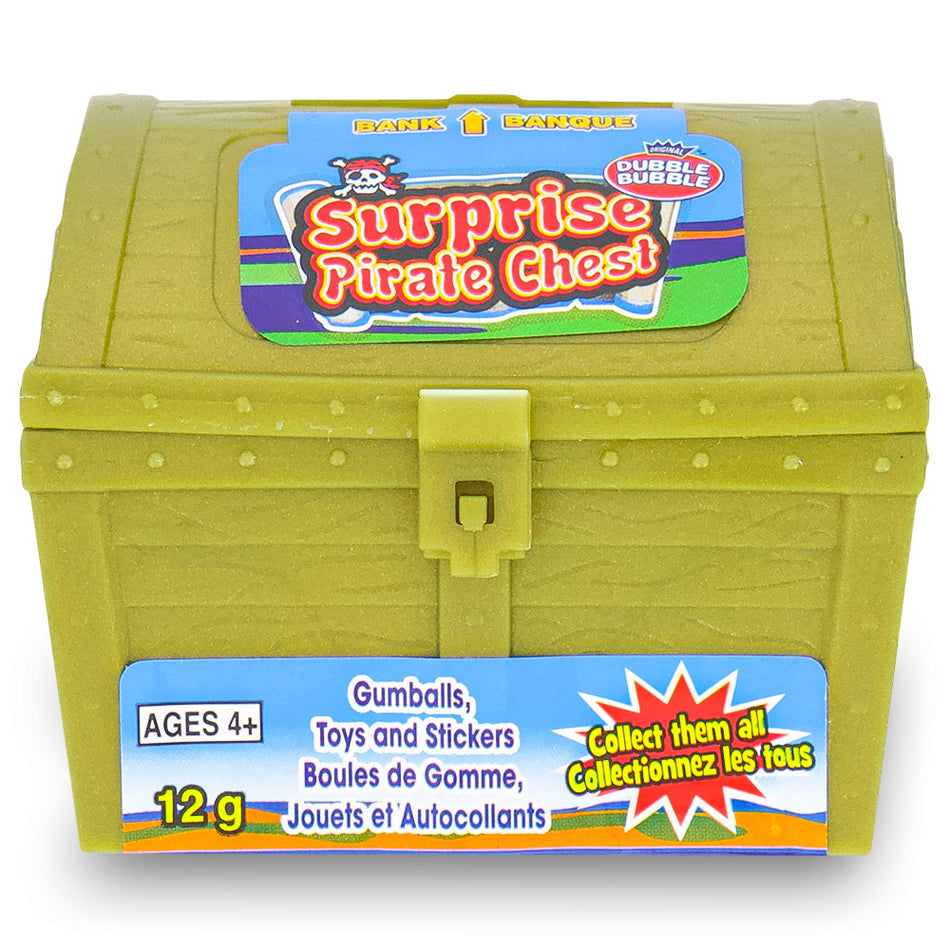 Dubble Bubble Surprise Pirate Chest 12g Front