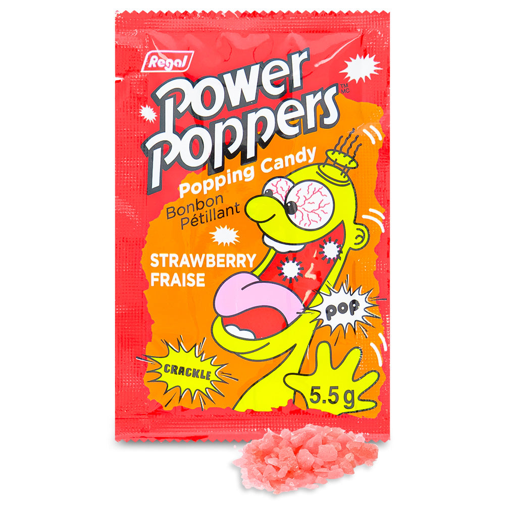 Power Poppers Popping Candy Strawberry