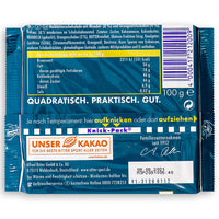 Ritter Sport Dark Chocolate Almond & Orange 100g Back Ingredients