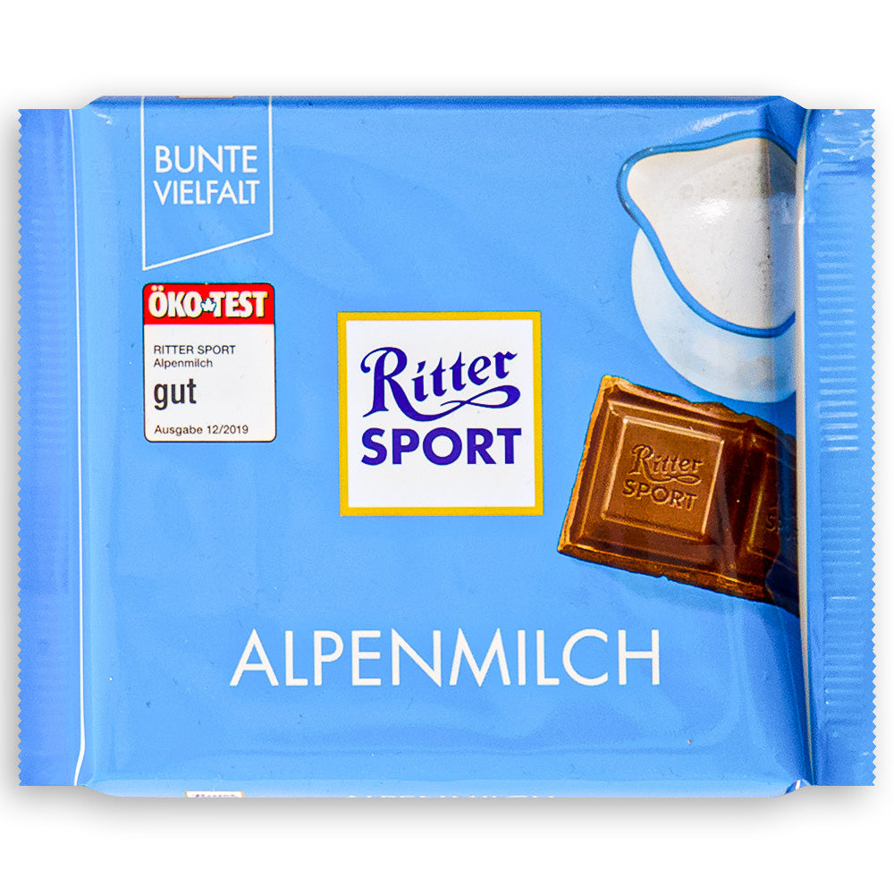 Ritter Sport 30% Cocoa Alpine Milk Chocolate 100g Front