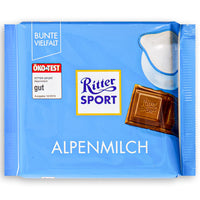 Ritter Sport 30% Cocoa Alpine Milk Chocolate 100g Front