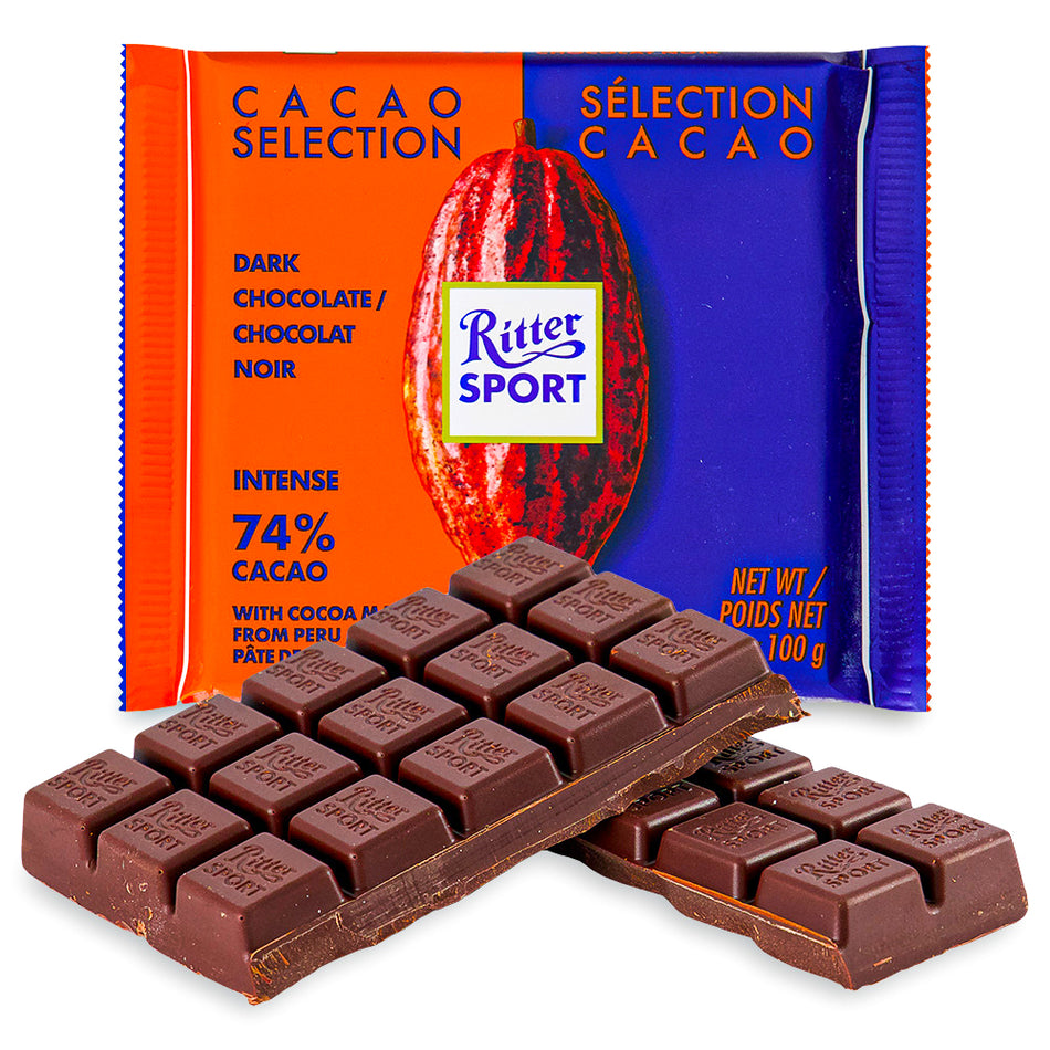 Ritter Sport Dark Chocolate Intense - 74% Cocoa from Peru
