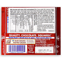 Ritter Sport Milk Chocolate with Raisins & Hazelnuts 110g Back Ingredients
