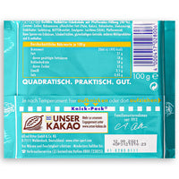 Ritter Sport Dark Chocolate Peppermint 110g  Back Ingredients