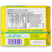 Ritter Sport Dark Chocolate Fine Nicaragua 100g Back Ingredients