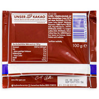 Ritter Sport Milk Chocolate with Butter Biscuit Ritter Sport 110g Back Ingredients