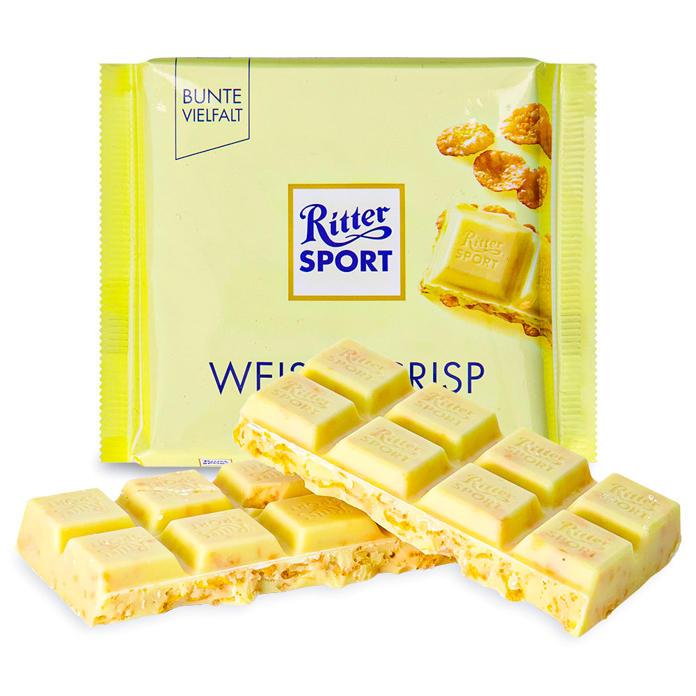 Ritter Sport Weiss + Crisp 100 g 