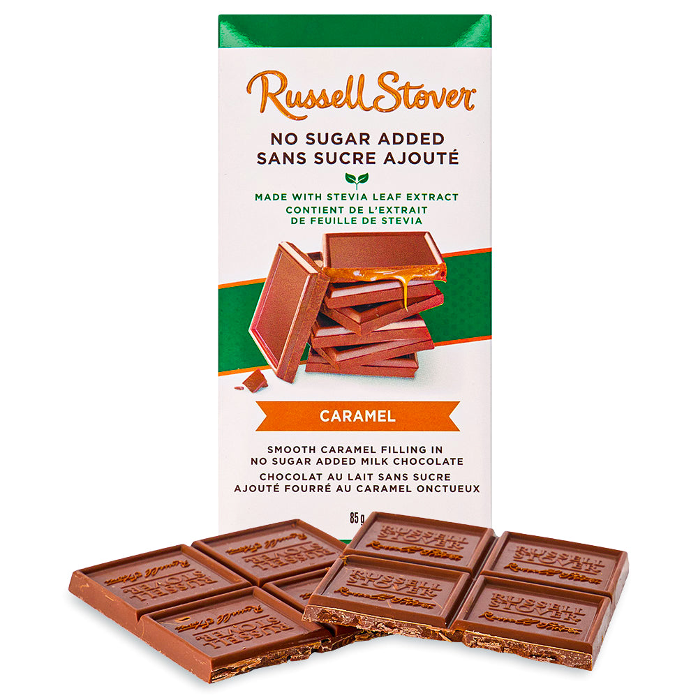 Russell Funhouse Russell Stover No Sugar Added Caramel Bar - 85g | Candy Funhouse ...