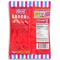 Yummy Gummy  Sour Travel Mix Gummies 150g Back Ingredients