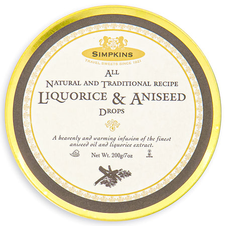 Simpkin’s Liquorice & Aniseed Drops 200 g Front