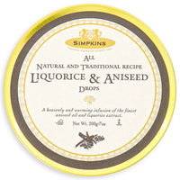 Simpkin’s Liquorice & Aniseed Drops 200 g Front