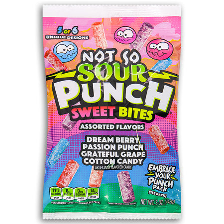 Sour Punch Sweet Bites Not So Sour 5oz Front