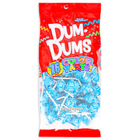 Dum Dums Color Party Ocean Blue Cotton Candy Lollipops 75 CT Front