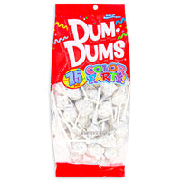 Dum Dums Color Party White Birthday Cake Lollipops 75 CT Front