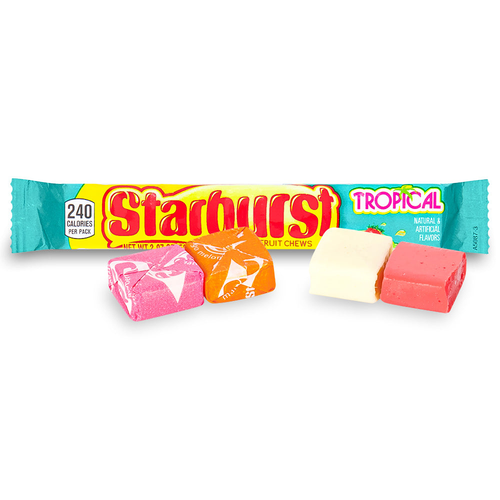 Starburst Tropical Fruit Chews Candy 2.07oz