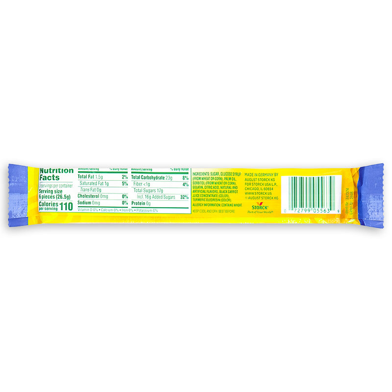 Mamba Fruit Chews 2.8oz Back Ingredients