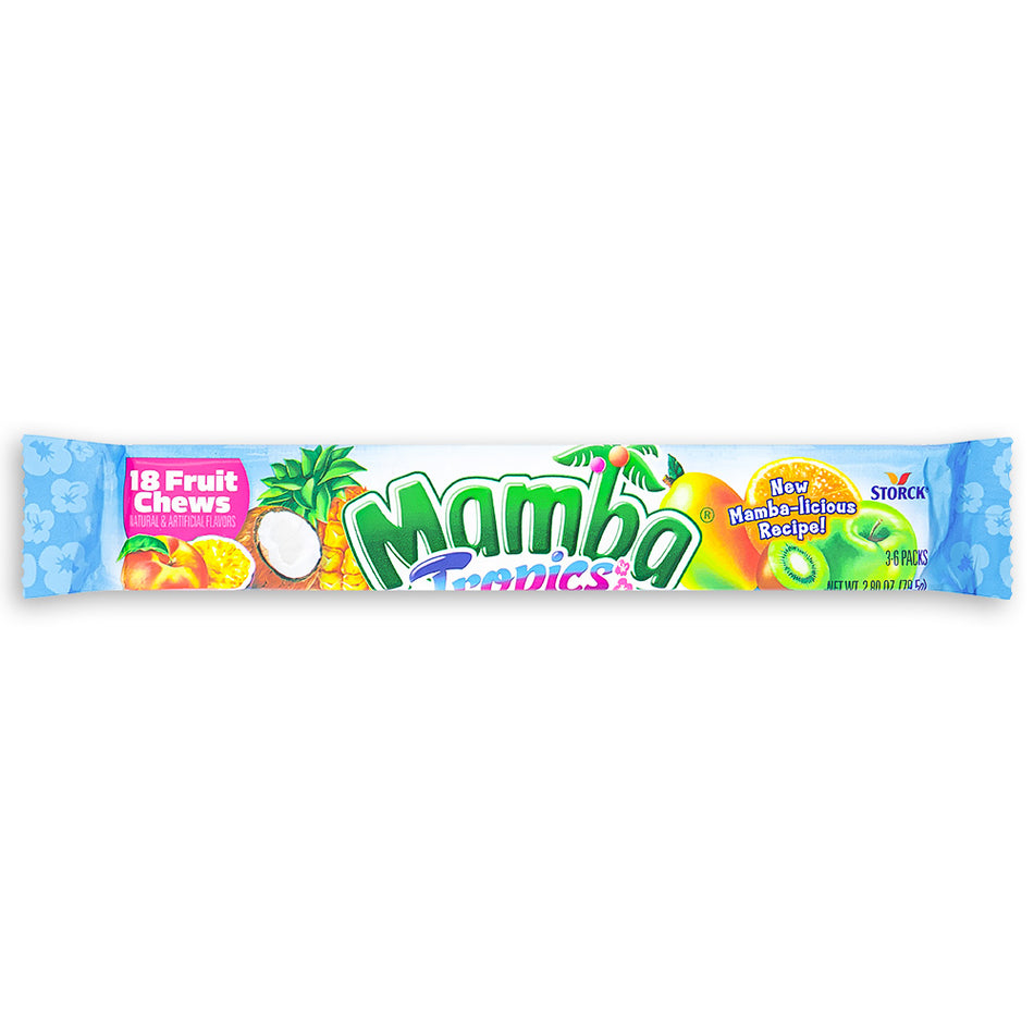 Mamba Tropics Fruit Chews 2.8oz Front