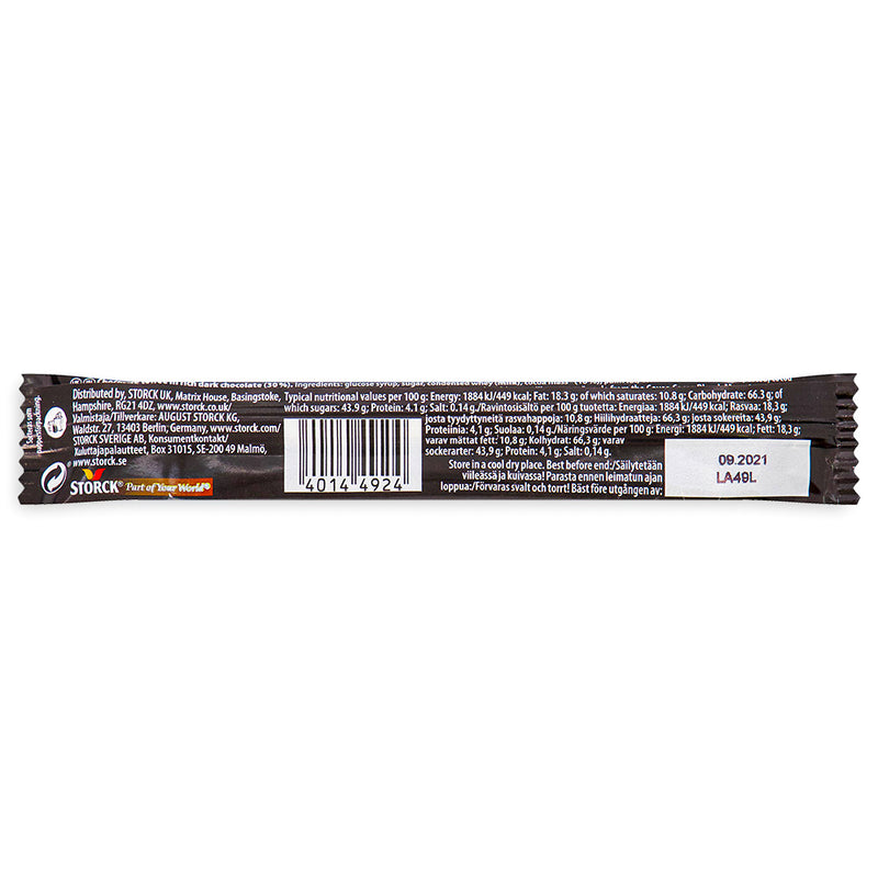 Riesen Dark Chocolate Chewy Toffee UK 45g Back