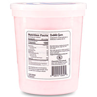 Cotton Candy Bubble Gum 1.75oz  Back Ingredients