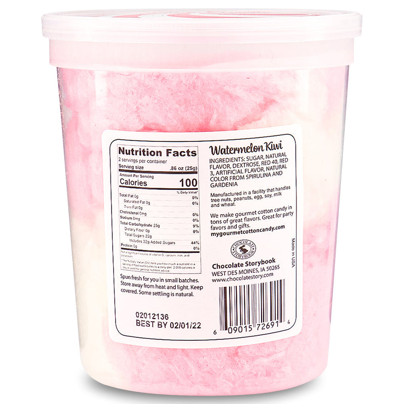 Cotton Candy Kiwi-Watermelon 1.75oz back Ingredients