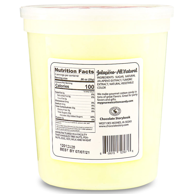 Cotton Candy Spicy Jalapeno 1.75oz Back Ingredients