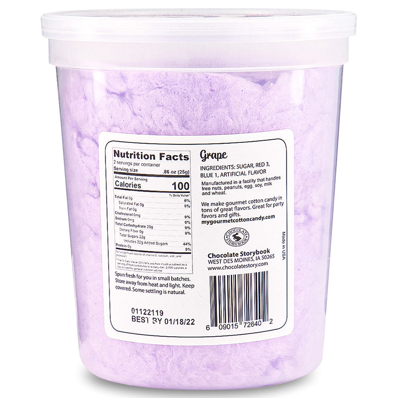 Cotton Candy  Grape  1.75oz Back Ingredients