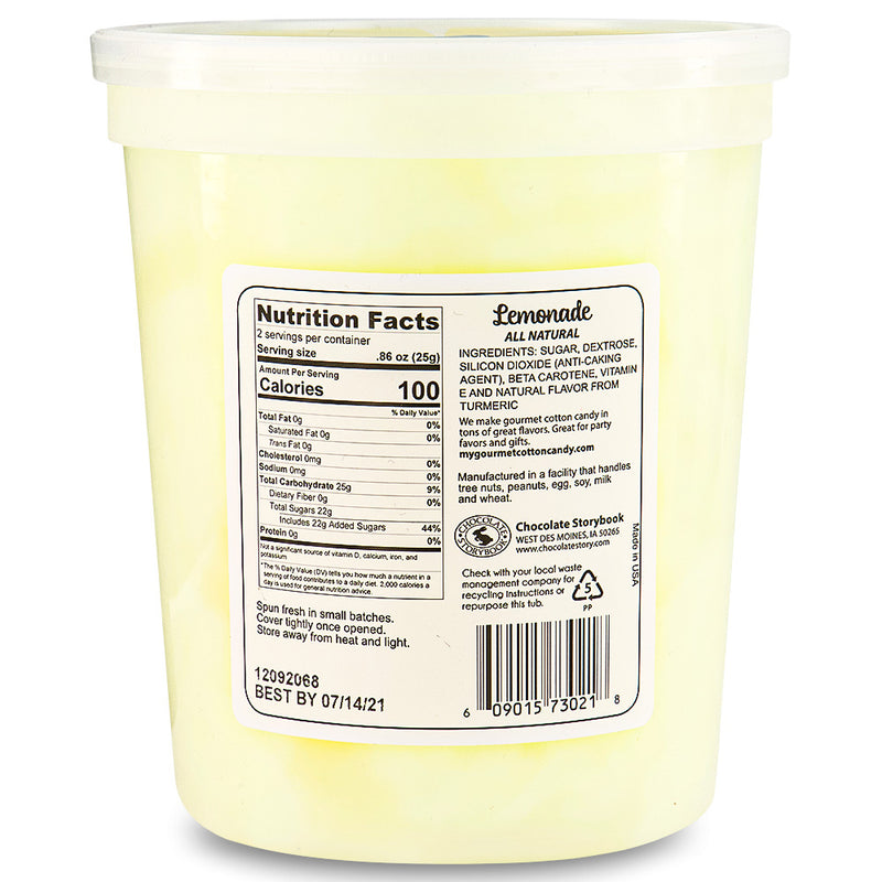 Cotton Candy Lemonade 1.75oz Back Ingredients