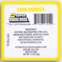Boston America Super Mario Coin Candies Back Ingredients