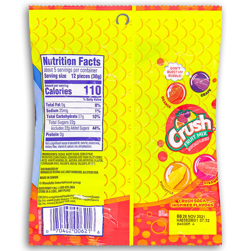 Swedish Fish Mini Crush  5oz back Ingredients