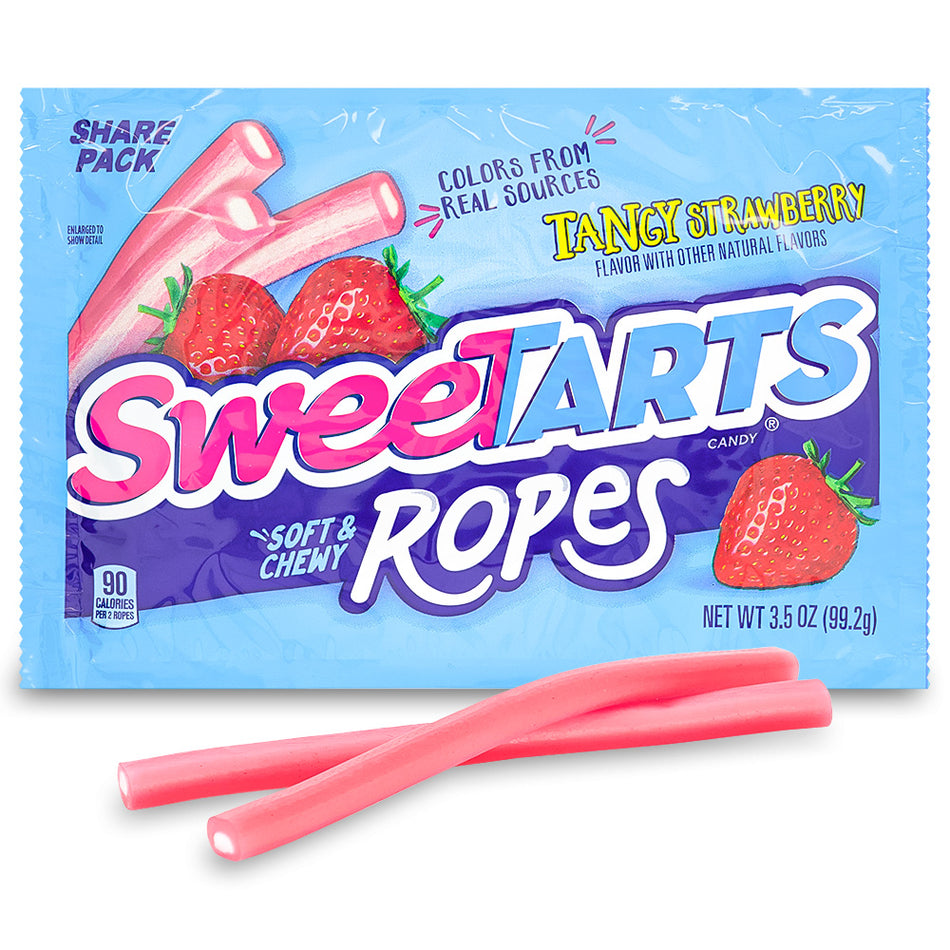 Spanish Candy Ropes Sweetarts Ropes Tangy Strawberry 3.5oz | Candy Funhouse – Candy Funhouse CA