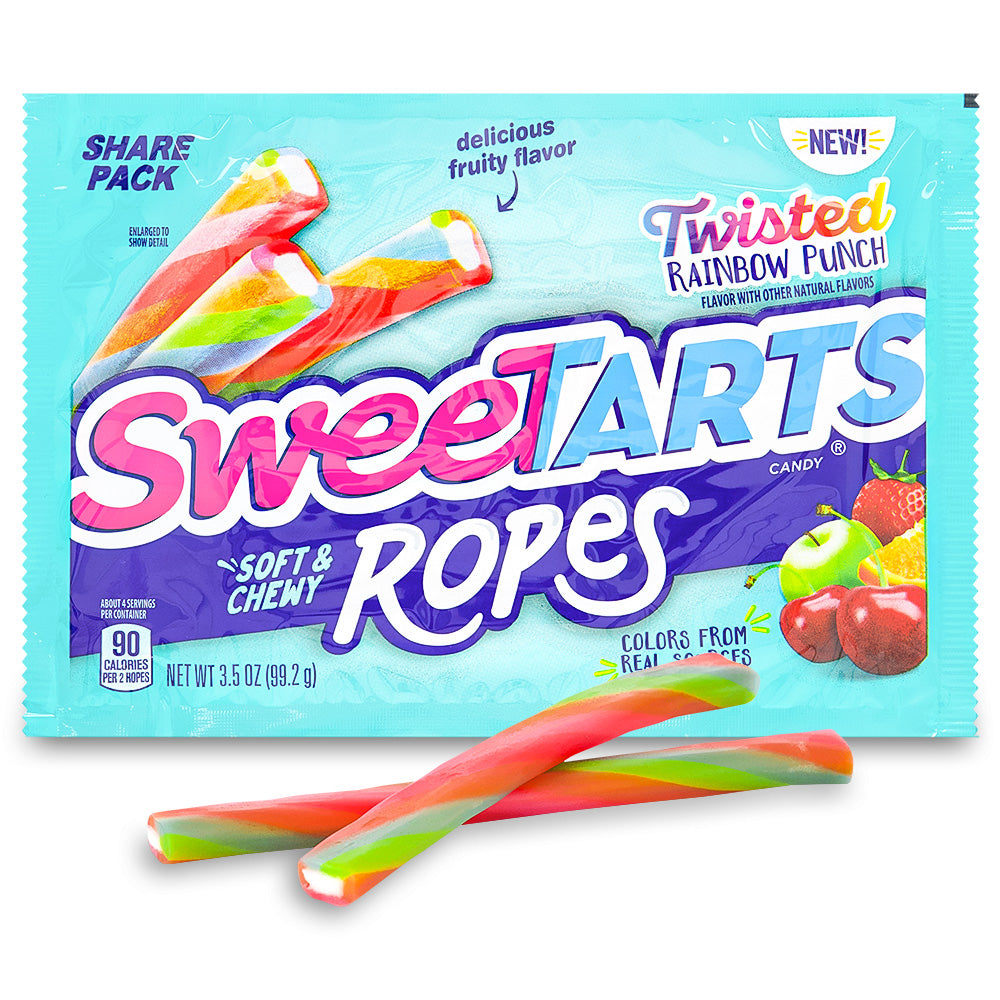 Ruby Ropes Sweets Sweetarts Ropes Twisted Rainbow Punch | Candy Funhouse – Candy Funhouse CA