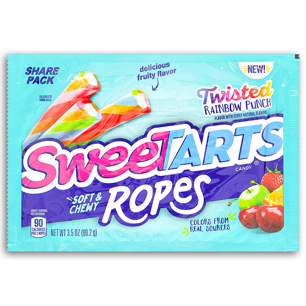 Sweetarts Ropes Twisted Rainbow Punch | Candy Funhouse