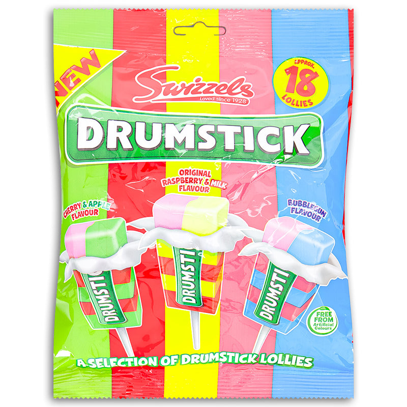 Swizzels Drumstick Lollies 180g Front
