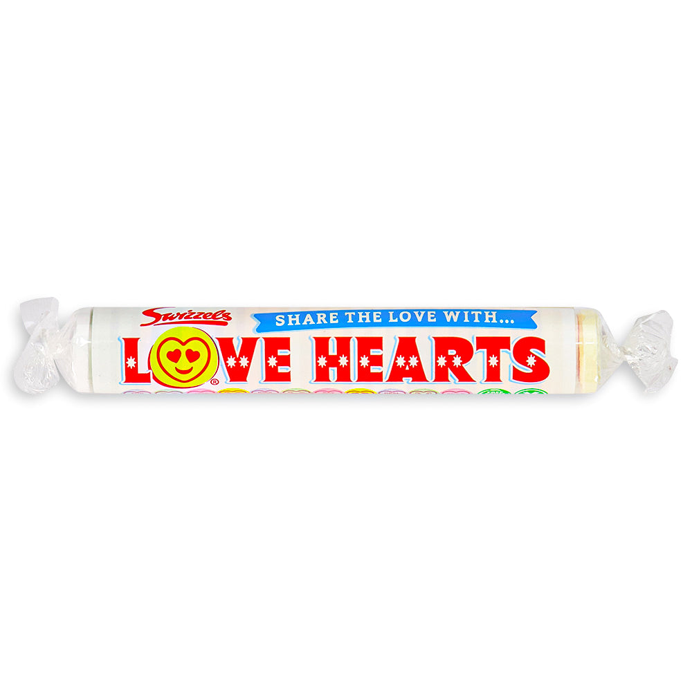 Swizzels Love Hearts Candy Roll Retro CandyFront