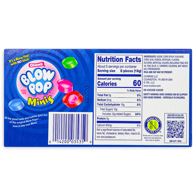 Charms Blow Pop Minis Theater Pack Back